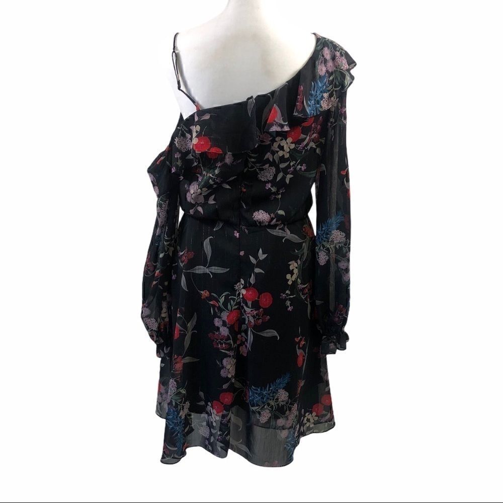 Keepsake Paperthin Off One Shoulder Dress M - Picture 2 of 12